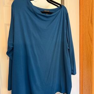 Eileen Fisher Deep Blue Long Sleeve Top